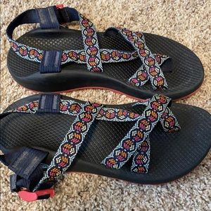 Pink and red Chaco
